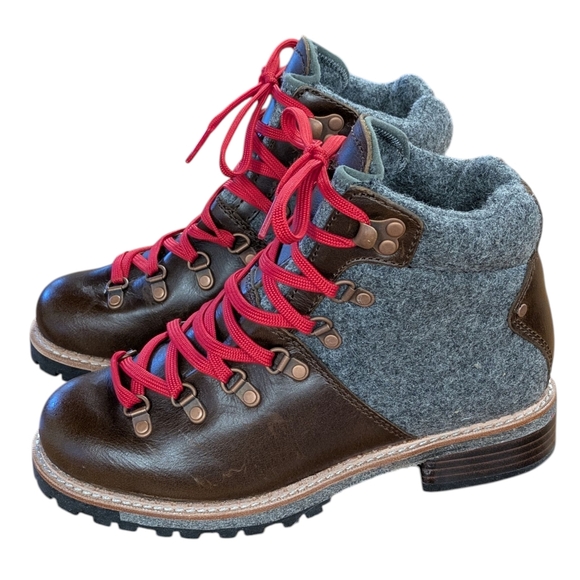 Woolrich Rockies Leather and Wool Hiking Boots Size 6.5 - Picture 13 of 13